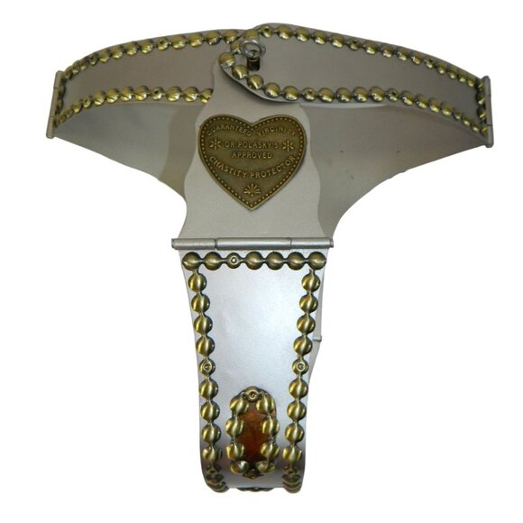 Dr. Polasky's Chastity Belt Protector Metal Chastity "Guaranteed Virginity Heart - Picture 1 of 16